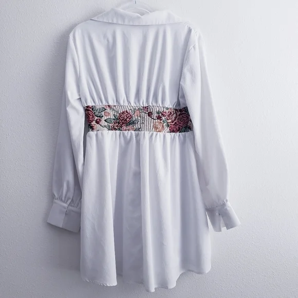 Cider Mini Upholstery V-Neckline Corset Dress - Picture 5 of 10